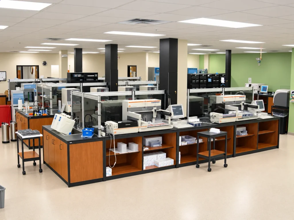 Laboratory fume hood installation by MacBick