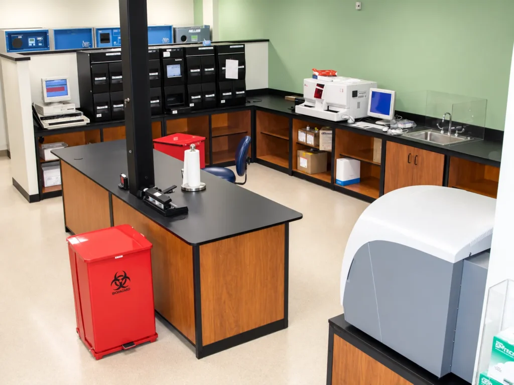 Laboratory fume hood installation by MacBick